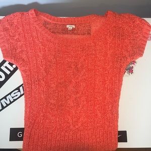 Aerie cropped knit shirt